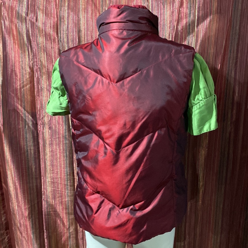 Relativity metallic red zip/button vest - Picture 3 of 9